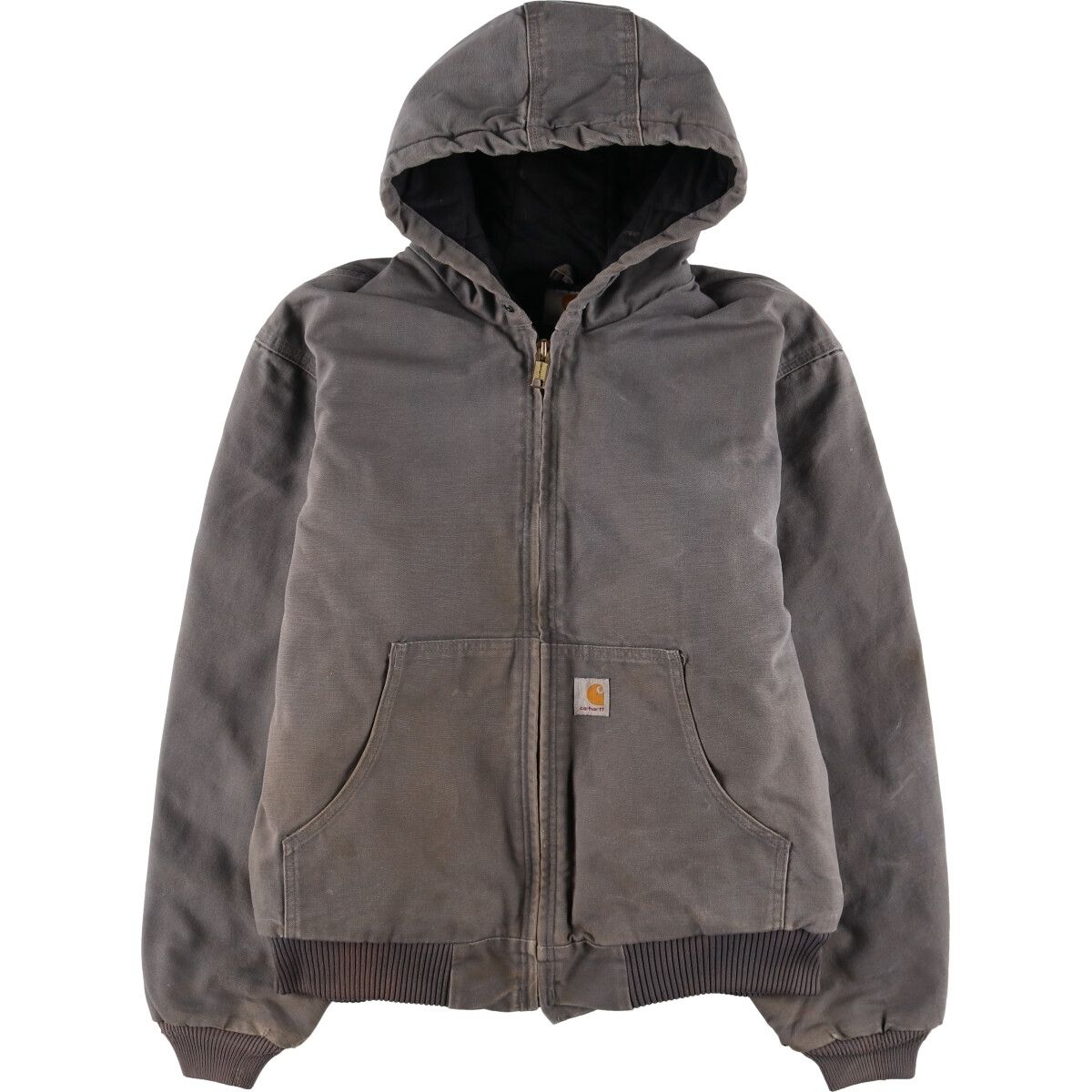 古着 カーハート Carhartt アクティブジャケット ダックフルジップパーカー USA製 メンズXL相当/eaa512164