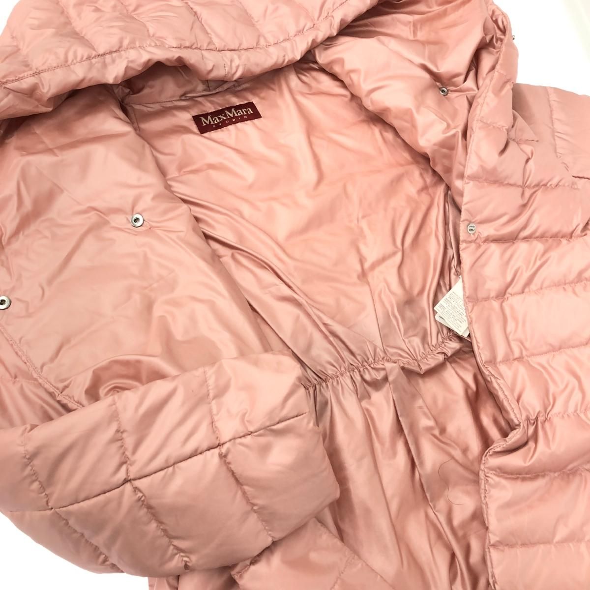 良好 MaxMara STUDIO マックスマーラスタジオ ダウンコートフーディ 