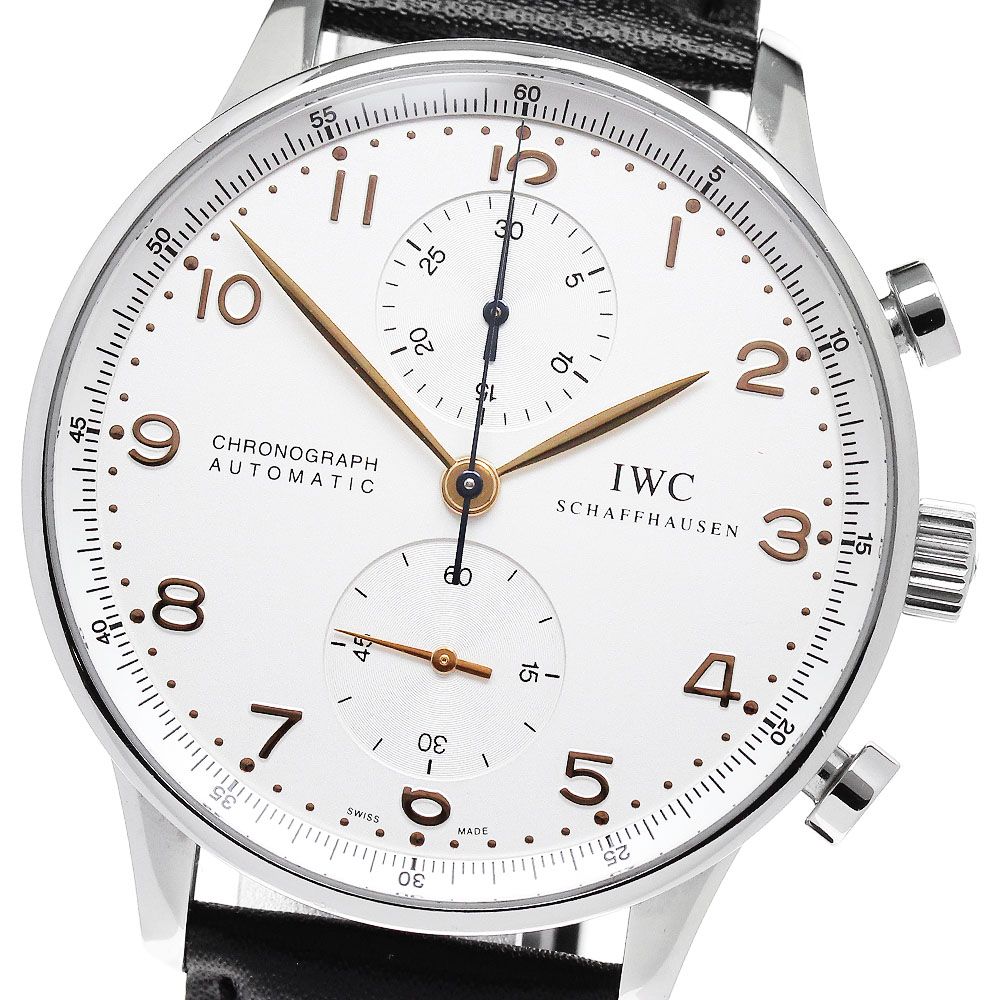 IWC IWC SCHAFFHAUSEN IW371401 ポルトギーゼ クロノグラフ 自動巻き メンズ良品_866100