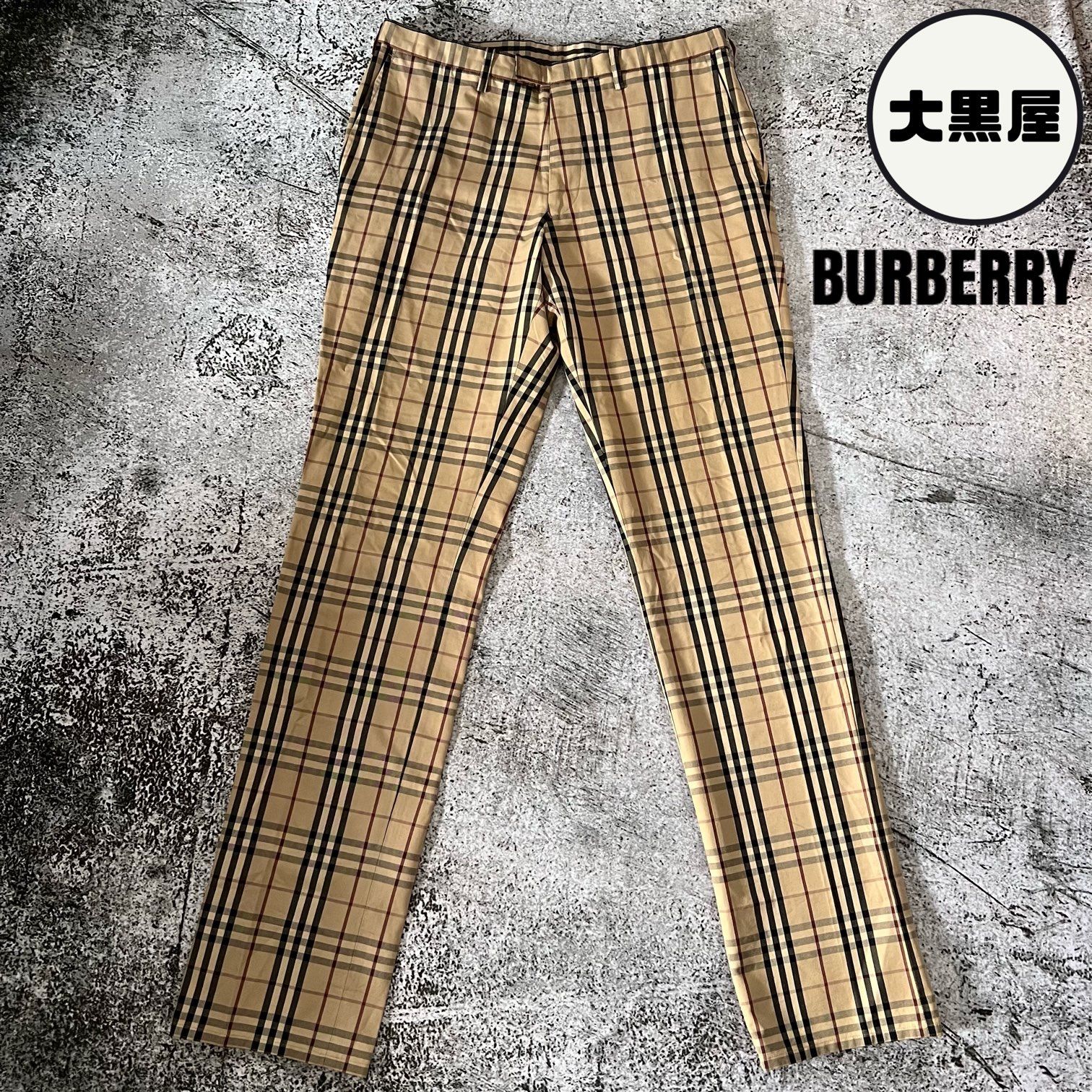 BURBERRY バーバリー スラックス ノバチェック ストレート 【本物保証