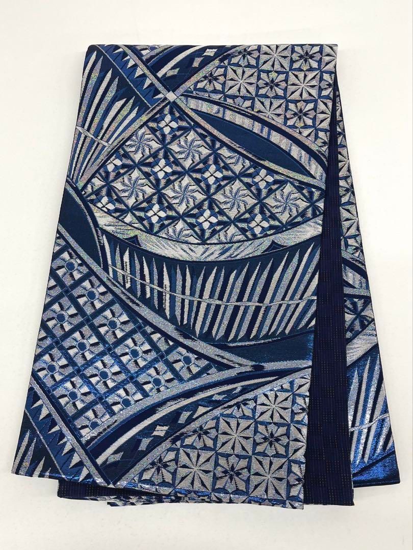 薩摩切子柄 袋帯 七色 キラキラ 正絹 六通 - メルカリ