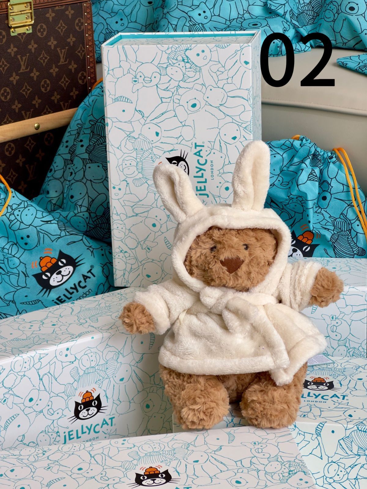 新作 JELLY CAT ジェリーキャット ぬいぐるみ バケロ熊 小熊さん  