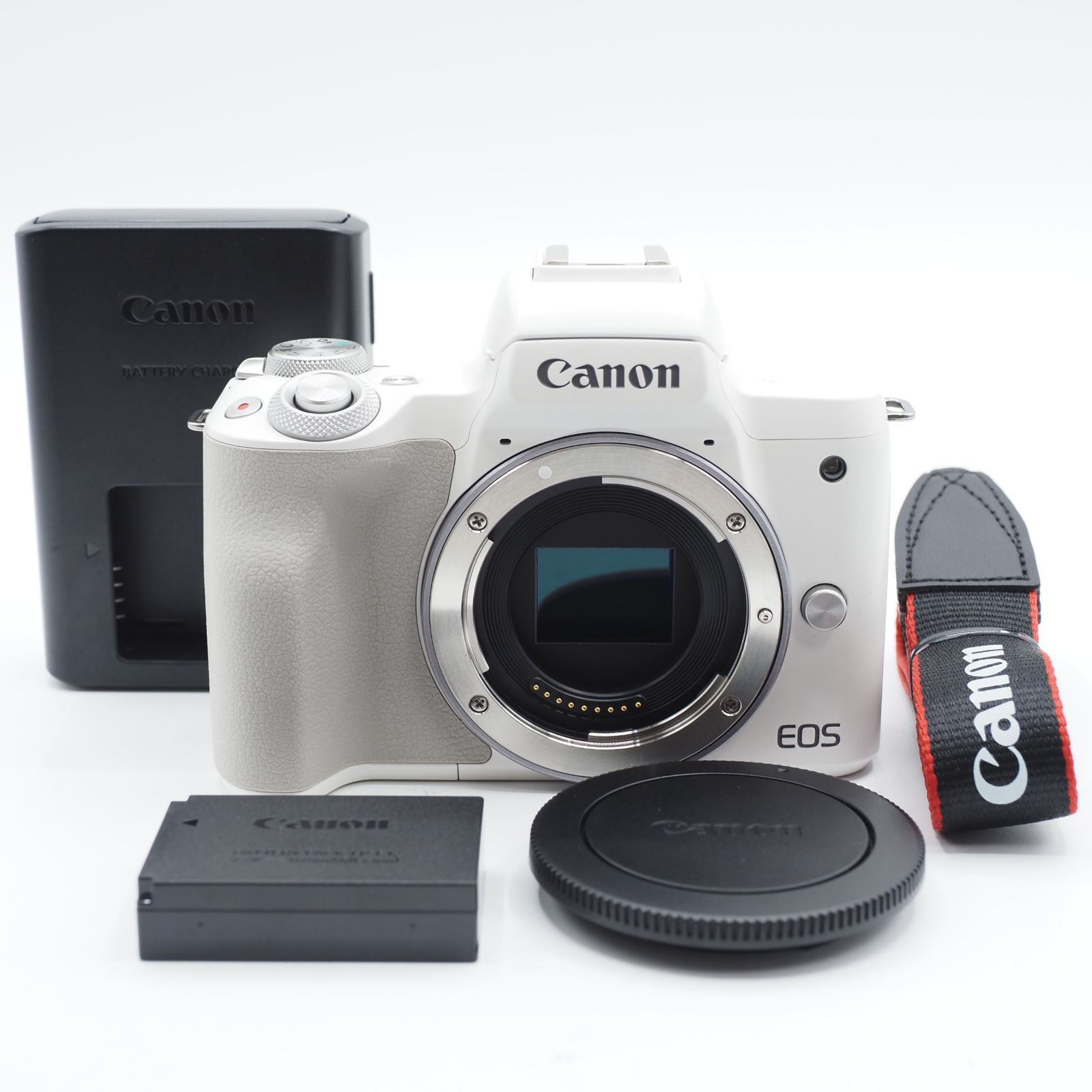 ☆極上品☆ Canon キヤノン ミラーレス EOS Kiss M2 ボディー ホワイト 