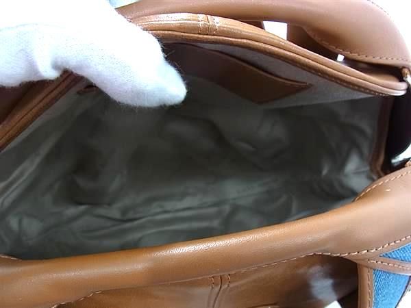 □極美品□ PERRIN PARIS ペランパリ パニエ デニム×レザー  