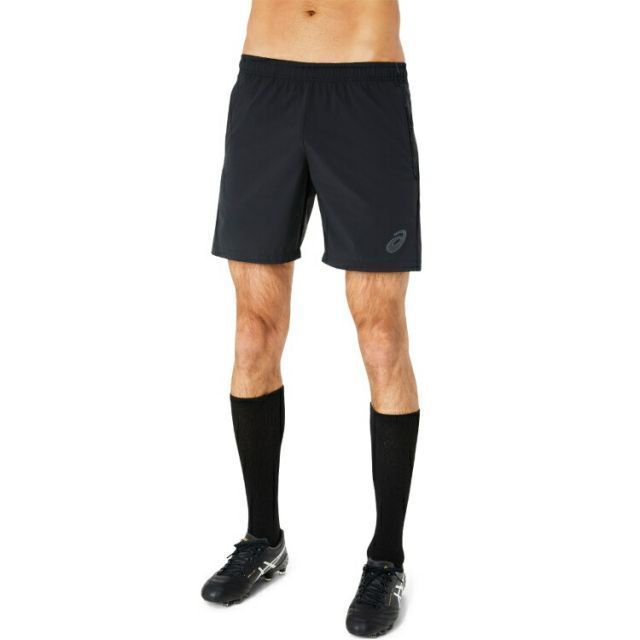 asics アシックス XX WOVEN 1/2 SHORT パフォーマンスブラック L 2101A215 1 | スポーツ スポーツウェア サッカー フットサル ストレッチウーブンハーフパンツ ハーパン 半ズボン ジャージ はっ水 メン