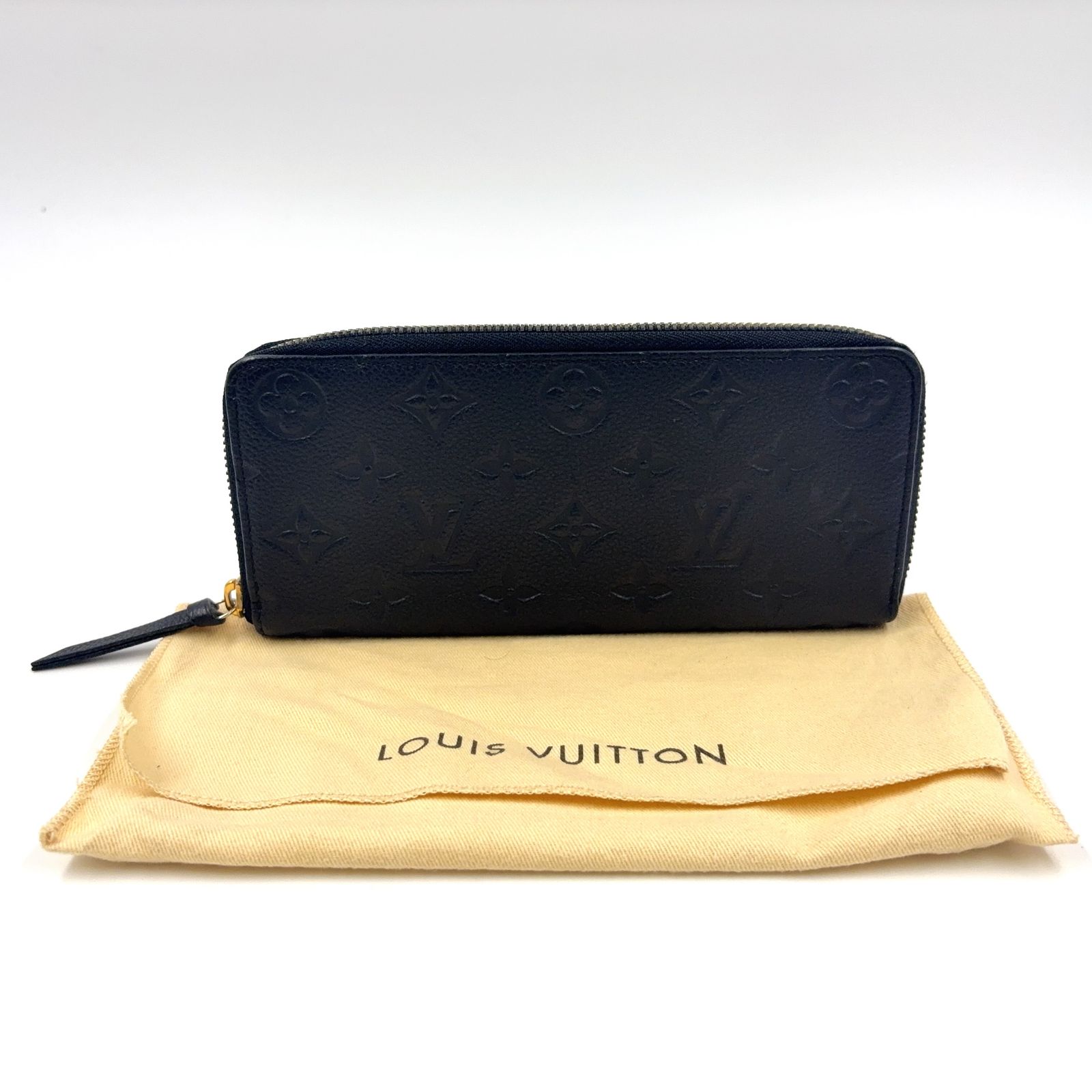 【極美品】ルイヴィトン アンプラント ポルトフォイユ クレマンス ノワール 黒 LOUIS VUITTON 超美品 ルイヴィトン モノグラム アンプラント