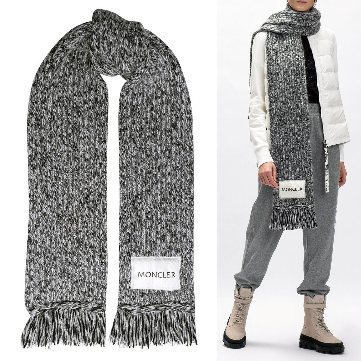 T.originalCaceへ】MONCLER カシミア、アルパカ混セーター トップス