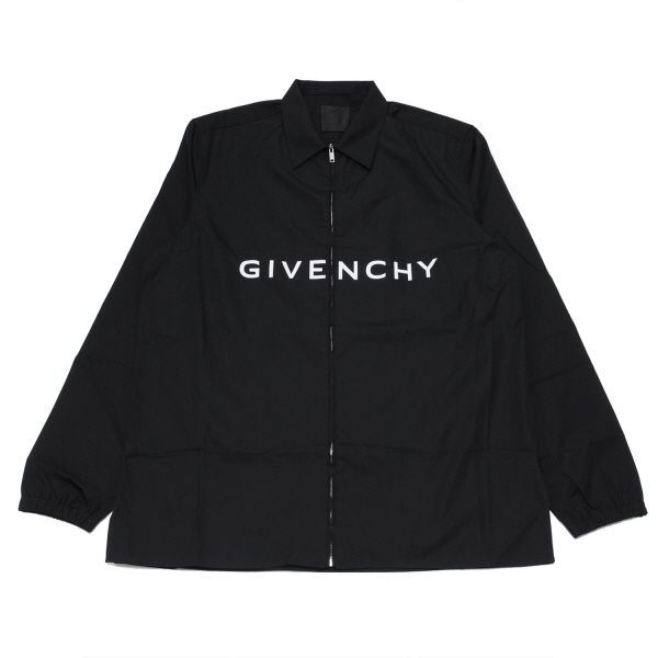 ジバンシィ GIVENCHY ブランドロゴ ジップアップシャツ BOXY FIT