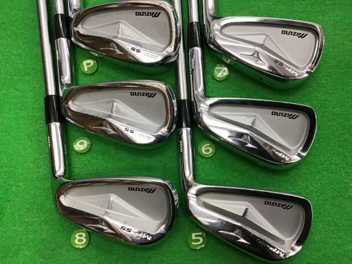 ミズノ MP-55 6S アイアンセット IR 純正特注シャフト フレックスS メンズ 男性用 右利き 右用 Cランク ゴルフクラブ