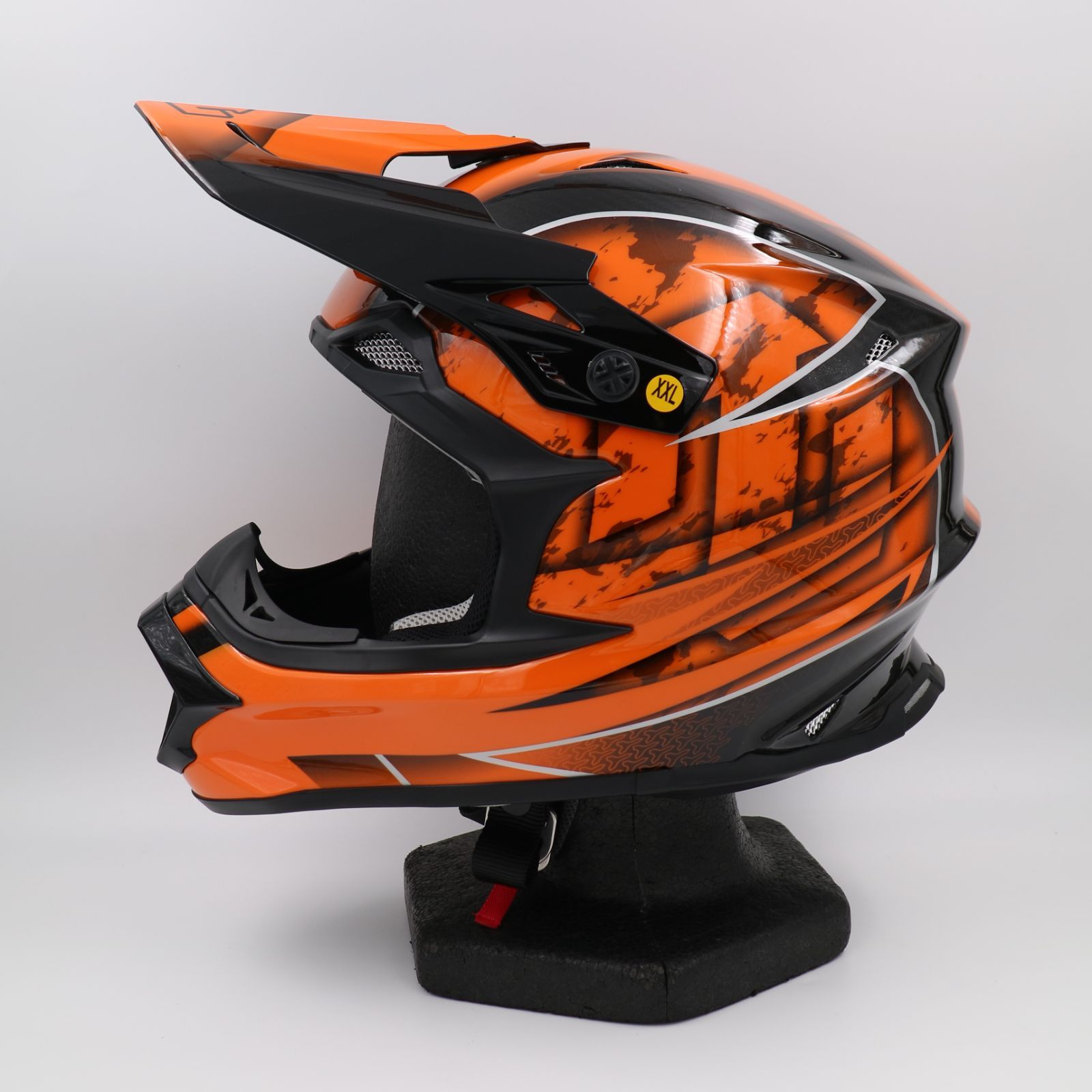 ZEALOT マッドジャンパー2 CARBON HYBRID GRAPHIC ORANGE XXLサイズ MJC0017 オフロードヘルメット