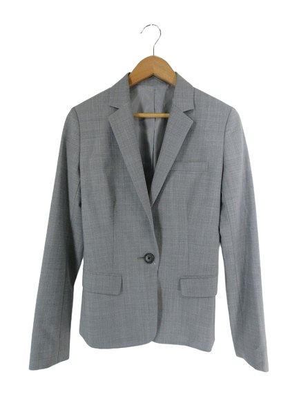 PLST ジャケット・パンツセット グレー 中古・古着通販】PLST (プラステ) チェックセットアップ グレー