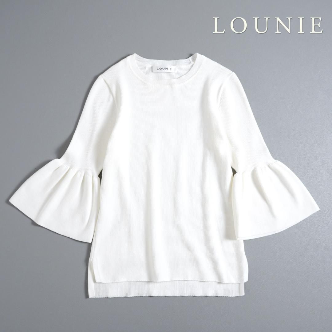 220y* LOUNIE ルーニィ フ スリーブ ニット.