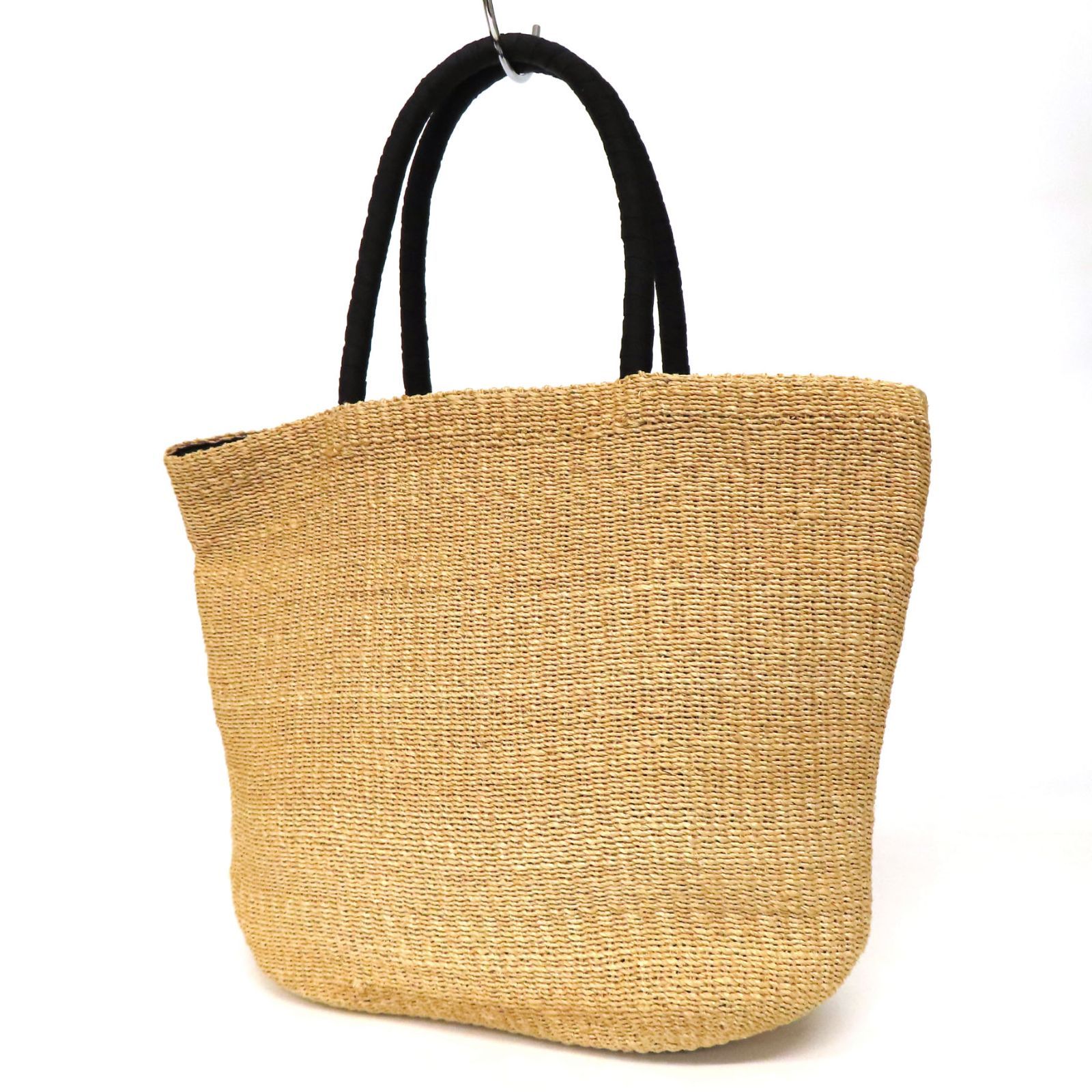 美品　ハウス•オブ•アンリ ベルギー トートバッグ 白 籠バッグ スパンコール 美品 ハウス•オブ•アンリ ベルギー トートバッグ 白 籠バッグ