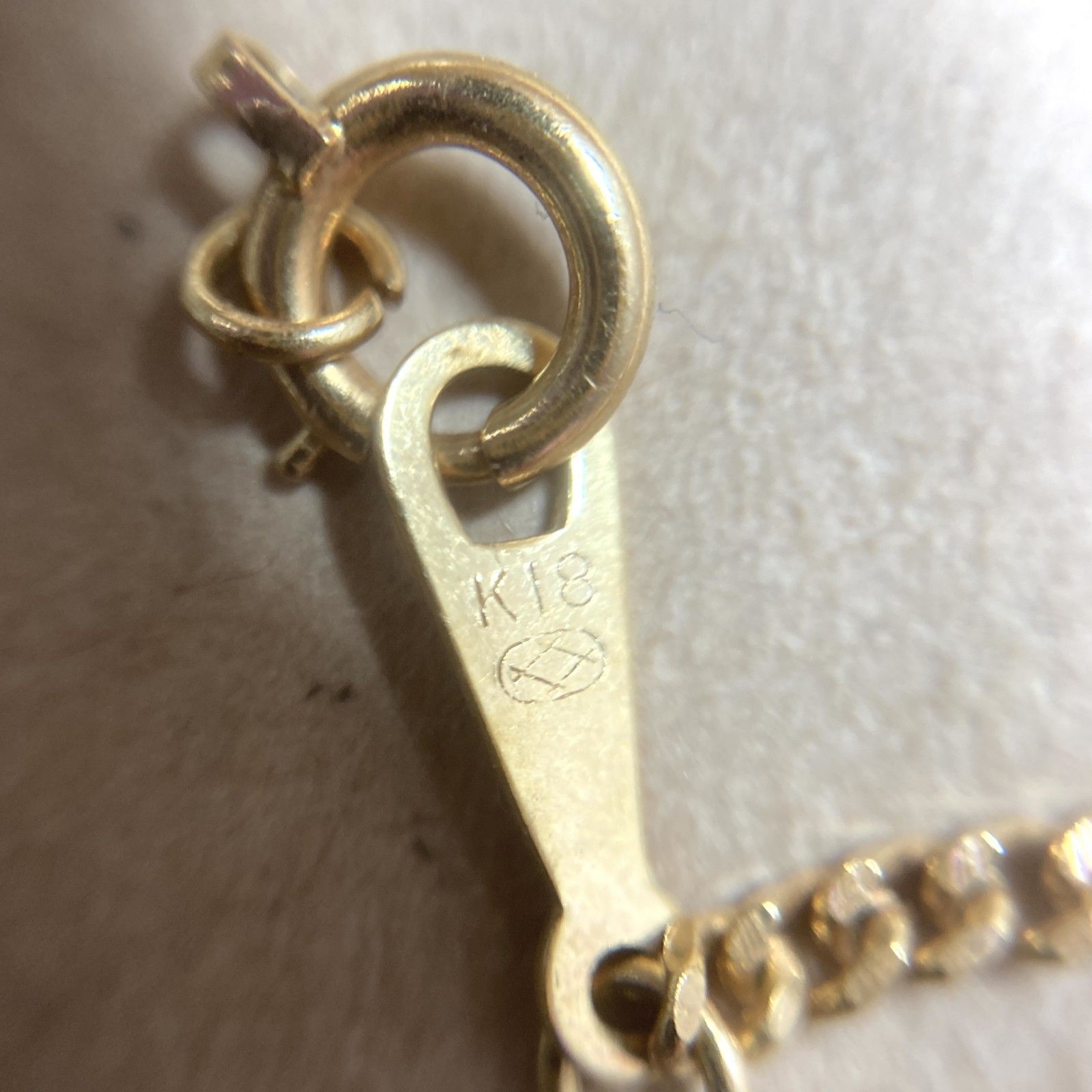 k18ネックレス　チェーン　刻印Ｇ750 ☆ 750刻印/K18刻印 18金 喜平 ゴールドチェーンネックレス