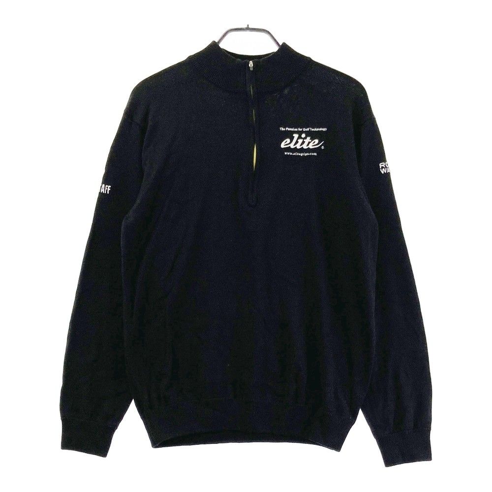 elite grips ハーフジップ ブラックセーター elite grips ハーフジップ ブラックセーター elite grips ハーフ