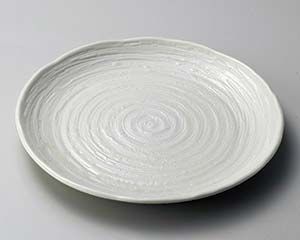 和食器 配送 タ177-218 吉祥粉引9.7皿