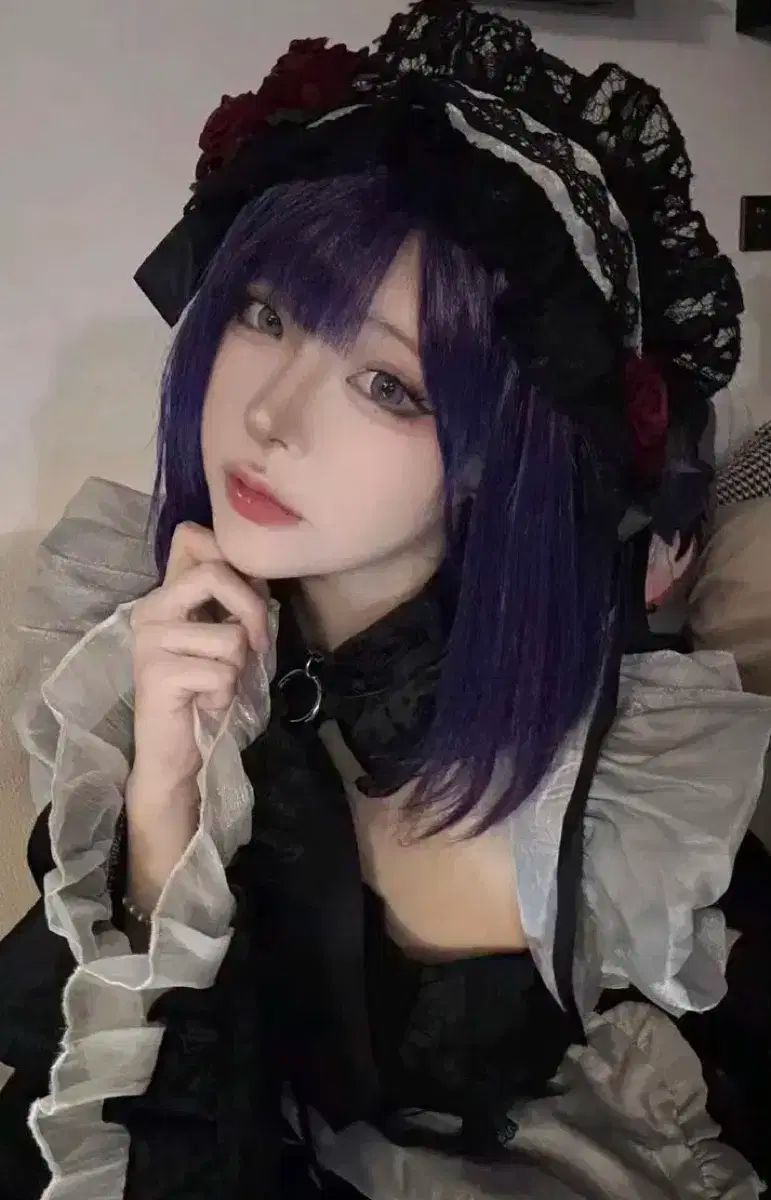 馬狼 照英 配送 ビスクドール 日野森 雫 コスプレㅣハロウィーン ゴスロリ メイド服 量産型 地雷系