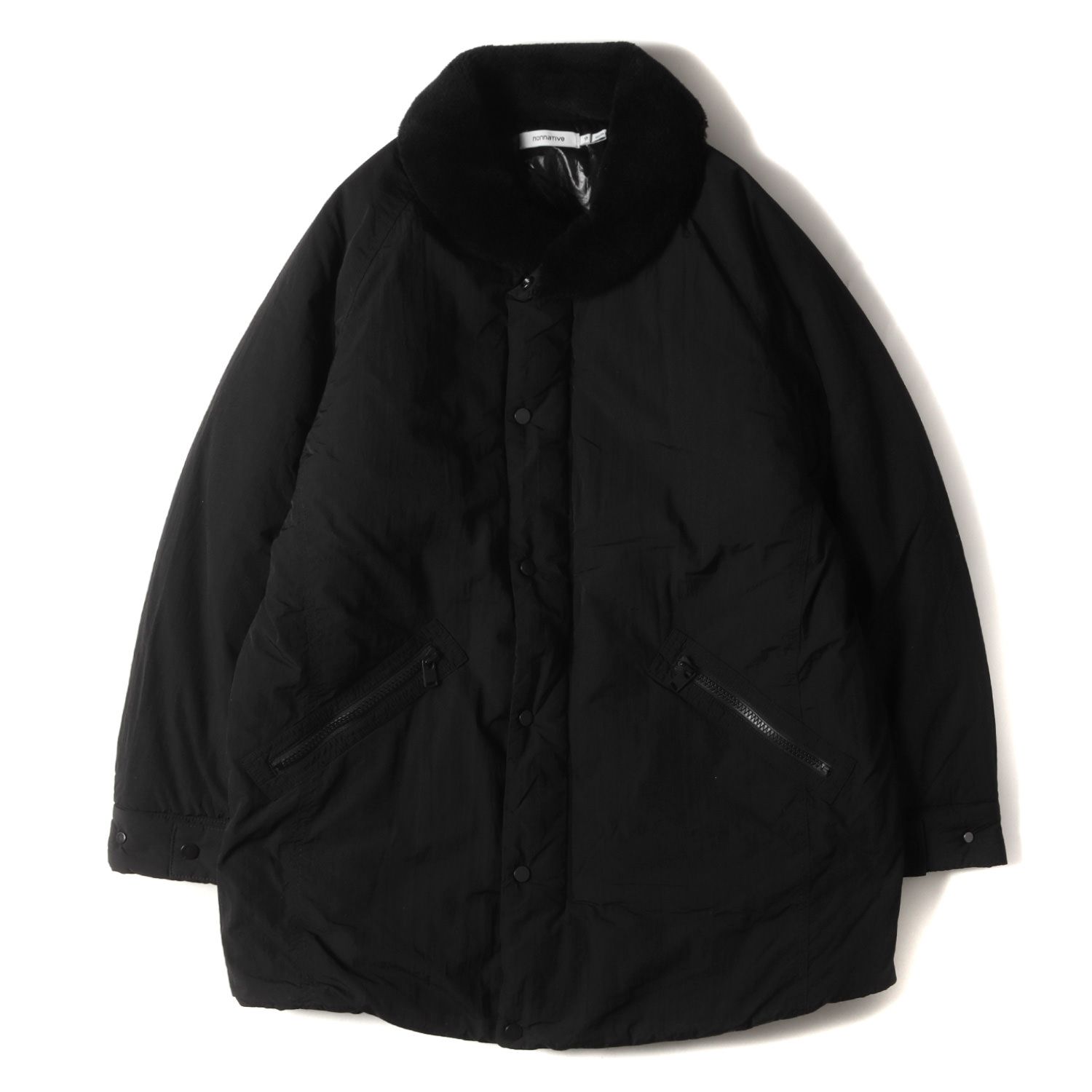 美品 NONNATIVE ノンネイティブ コート サイズ:2 19AW 襟ボア ナイロンタフタ ショールカラー 中綿 コート CARPENTE  PUFF COAT NYLON TAFFETA NN-JU3614 ブラック 黒 アウター ジャケット【メンズ】 - メルカリ