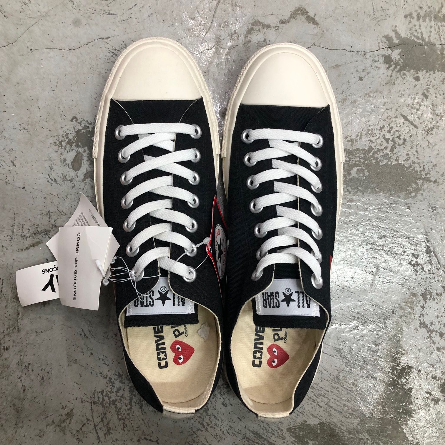 新品 PLAY COMME des GARCONS × Converse コラボ ハート ローカット 