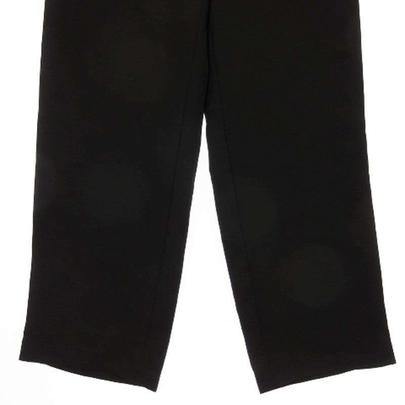 イージーセミワイドパンツ　黒 EASY TROUSERS / BLACK（イージートラウザース） – mù_
