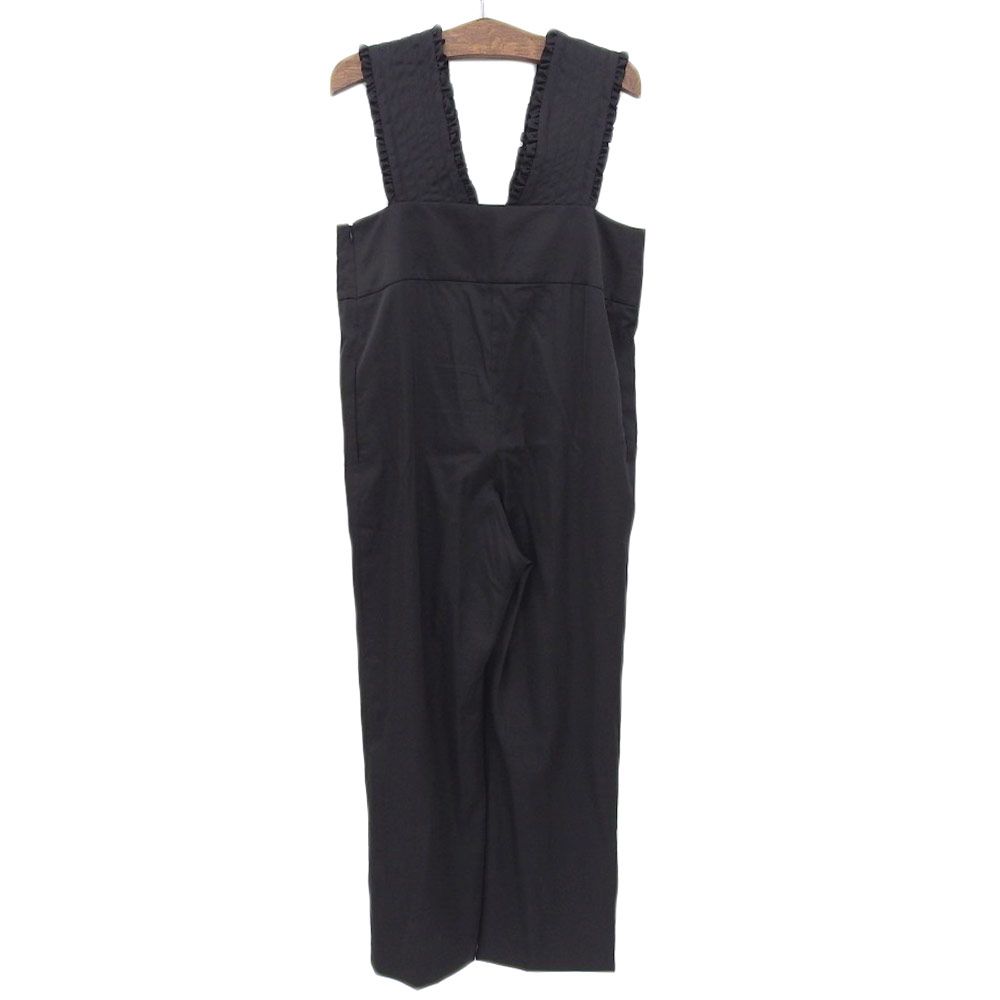 Yori サテンフリルサロペット 36 yori ヨリ サテンフリルサロペット