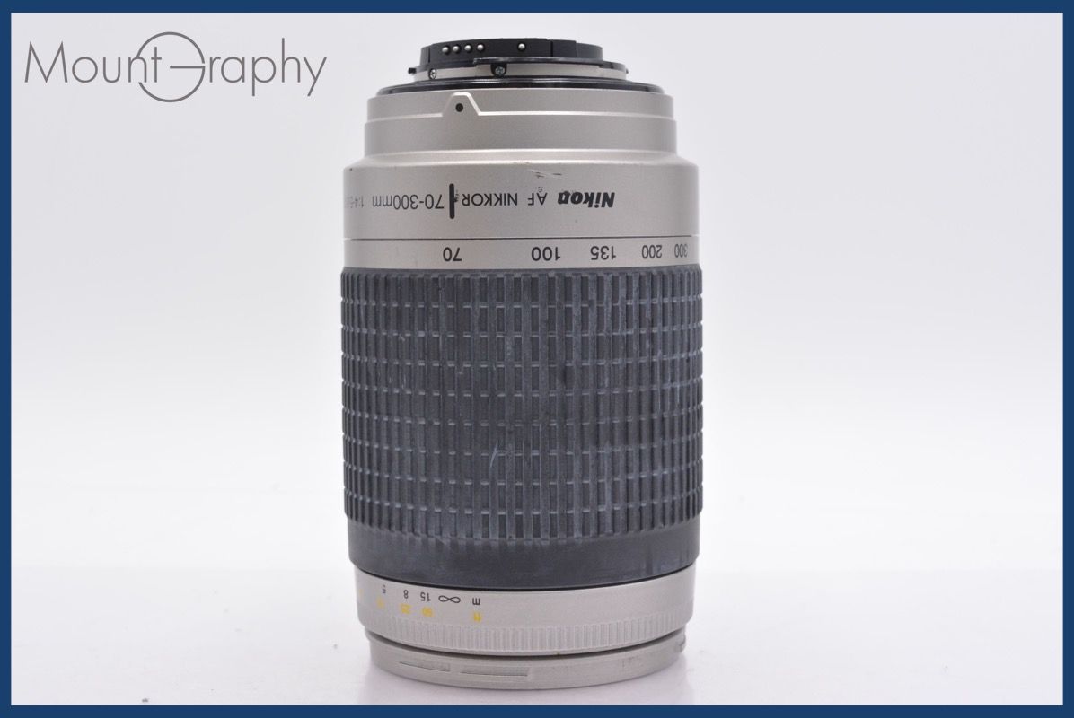 上 ニコン Nikon AF NIKKOR 70-300mm F4-5.6 G 前後キャップ-レンズフィルター付 完動 同梱可 am228