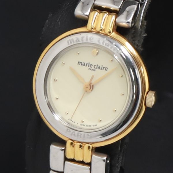 QZ Marie Claire D852G8-00 アイボリー文字盤 レディース腕時計