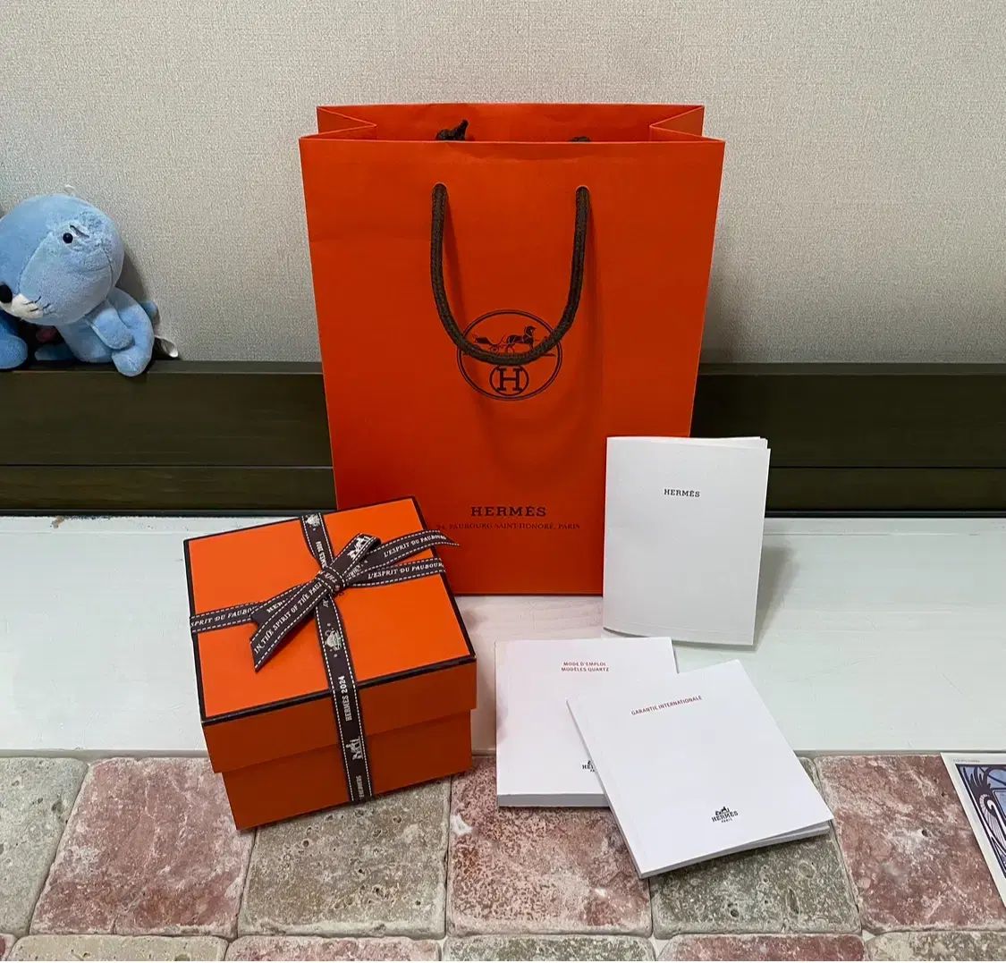 HERMES エルメス 腕時計 ケース 冊子 リボン 請求書封筒 ショッピングバッグ
