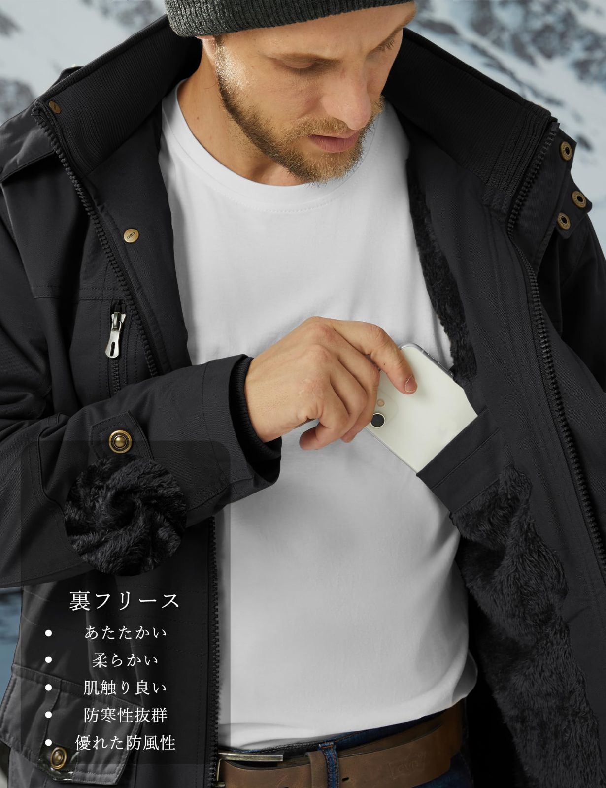ファッション モッズコート カーゴジャケット ミリタリージャケット