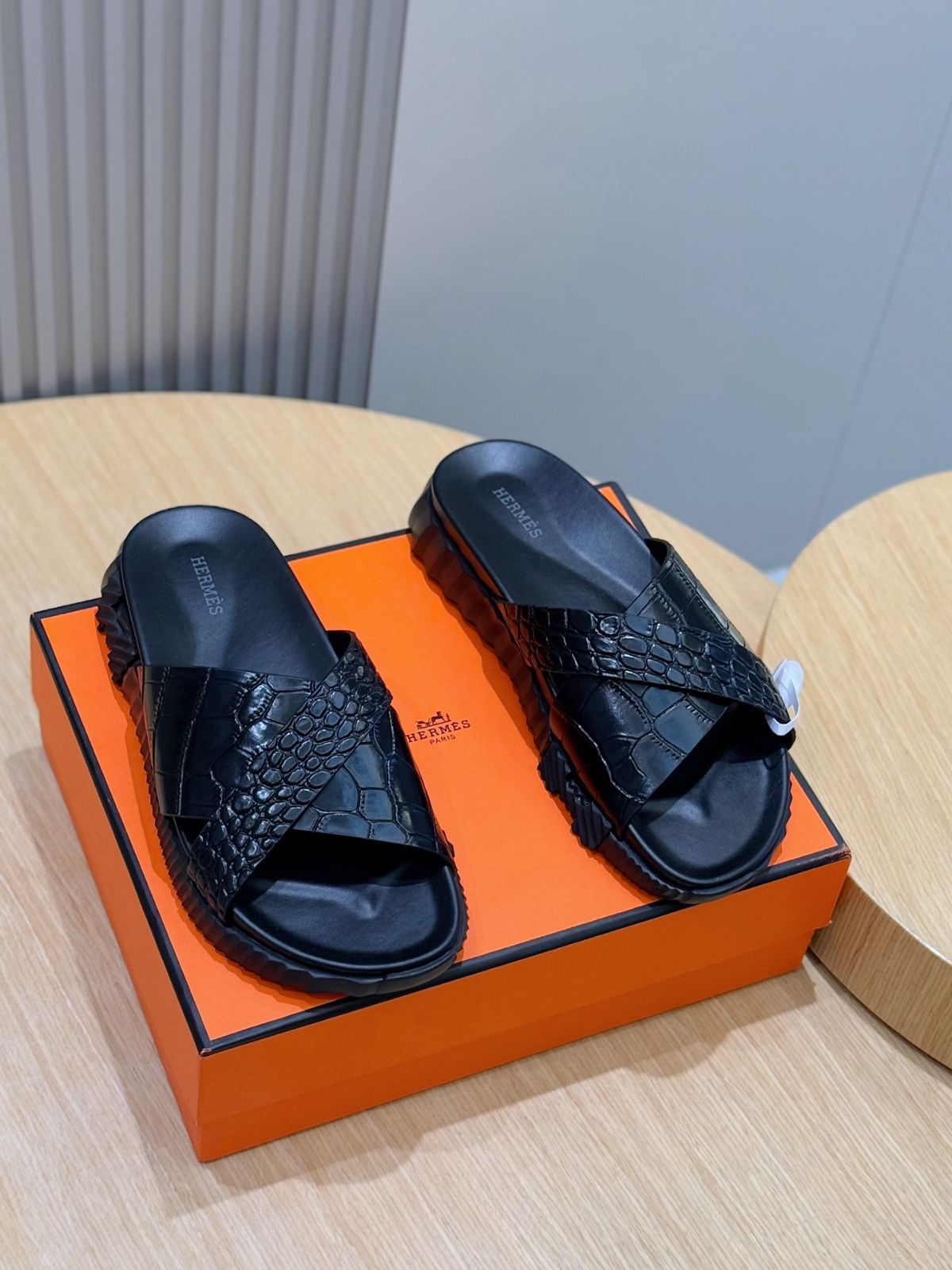 HERMES エルメス メンズ サンダル スリッパ08