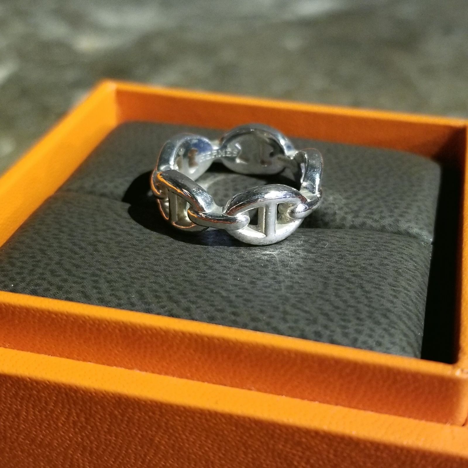 HERMES シェーヌダンクル アンシェネ リング PM 52 エルメス