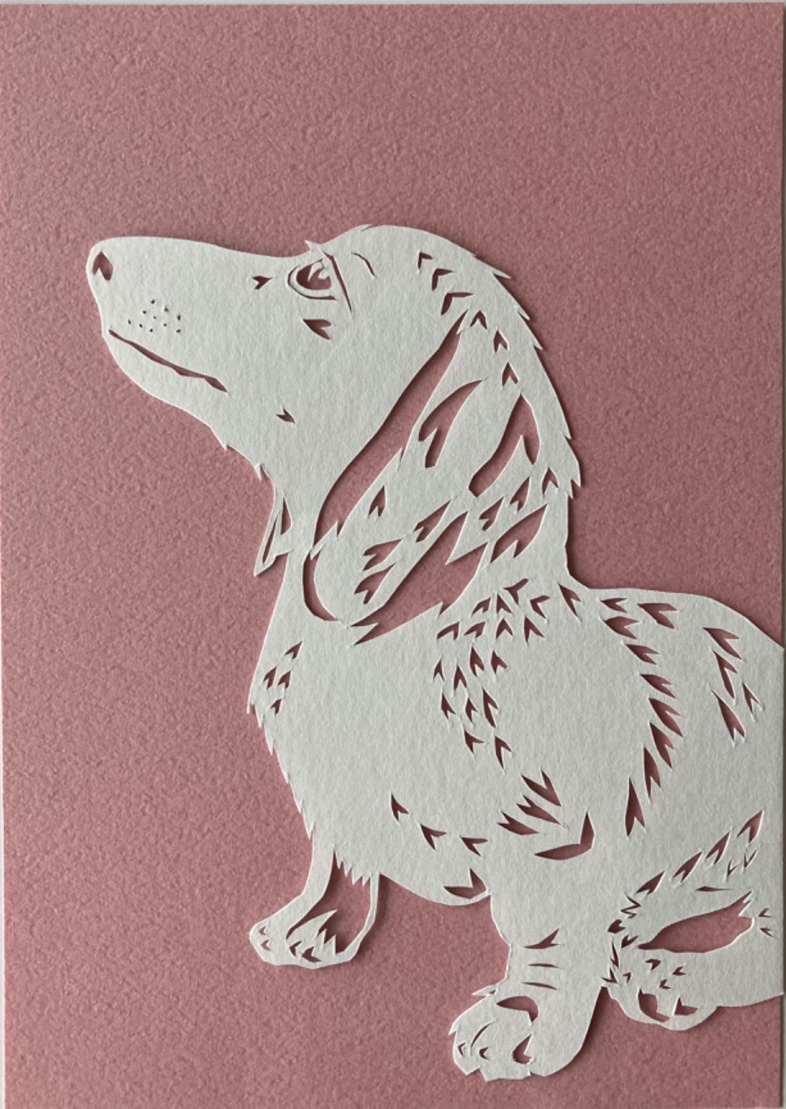 アクリル画 ミニチュアダックス  犬 動物 ミニュチュアダックスフンド アクリル画 絵 動物 前編犬の写真から写真