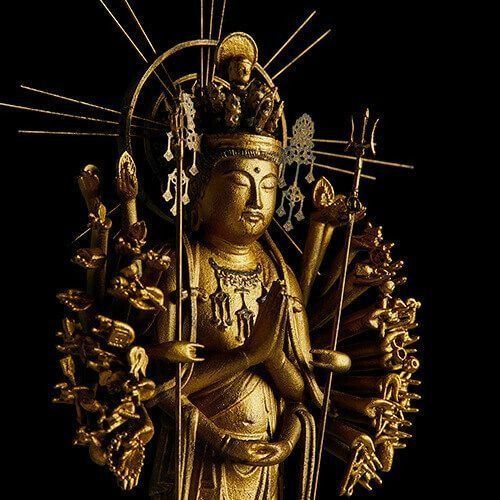 石仏、不動明王、河原の石、日本人の彫刻、倉田辰彦作 | Shop at