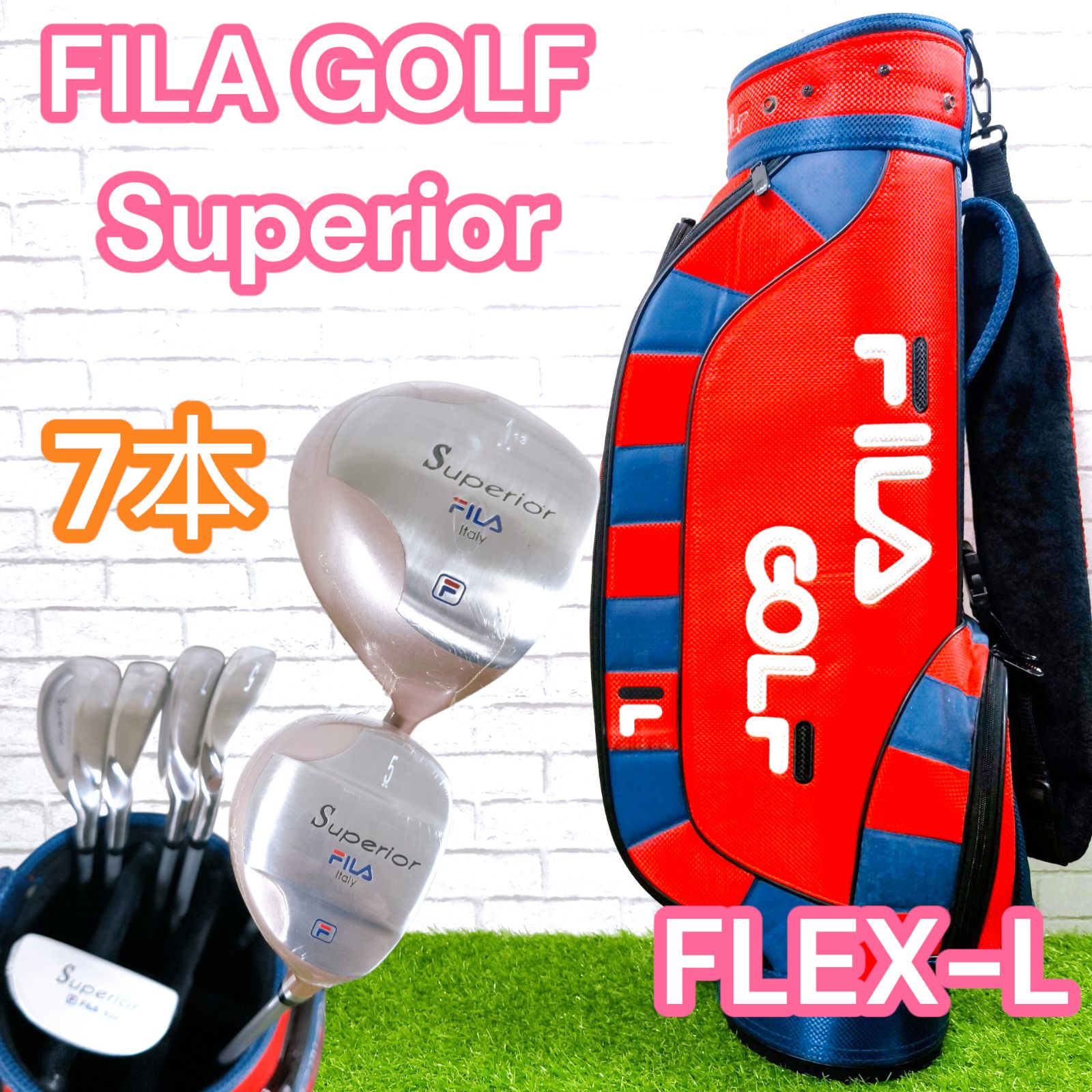 レディース ゴルフセット 右利き 7本 FILA FLEX-L superior