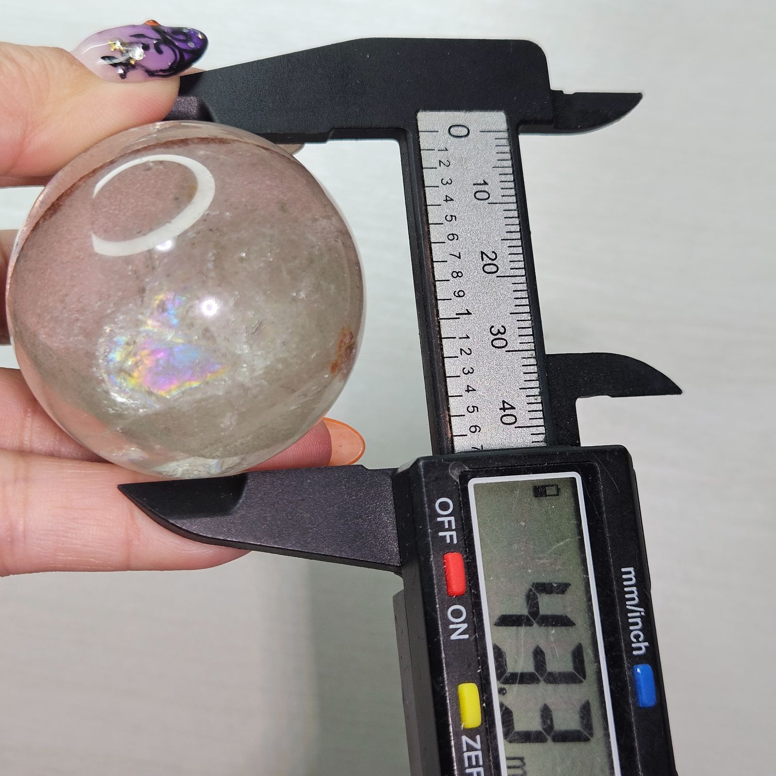 虹入りファントムガーデンクォーツ