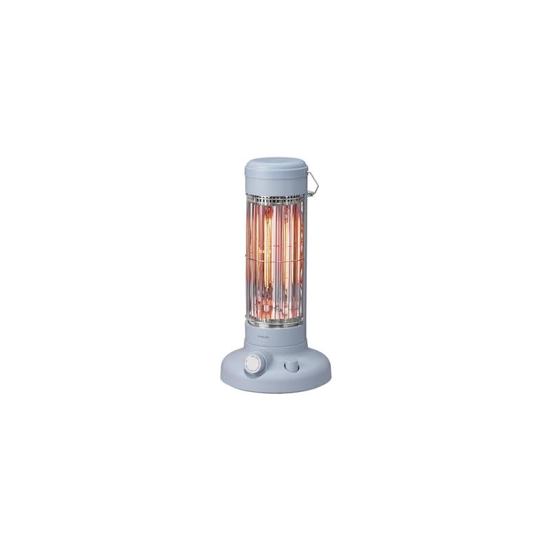 コイズミ カーボンヒーター 300W 600W オフタイマー付き ペールブルー KKH-0651 A 1