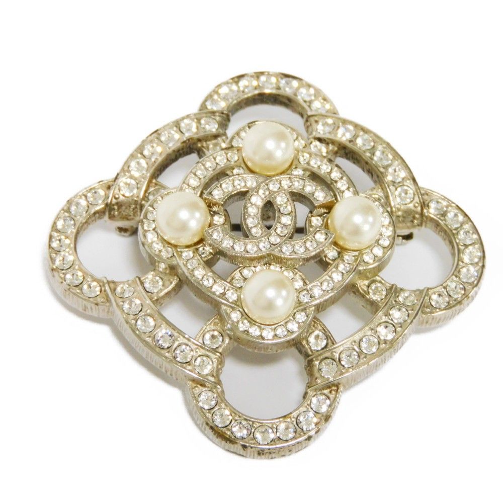 シャネル　ココマーク　ブローチ　ストラス　パール シャネル ココマーク ブローチ ストラス パール 【公式通販】