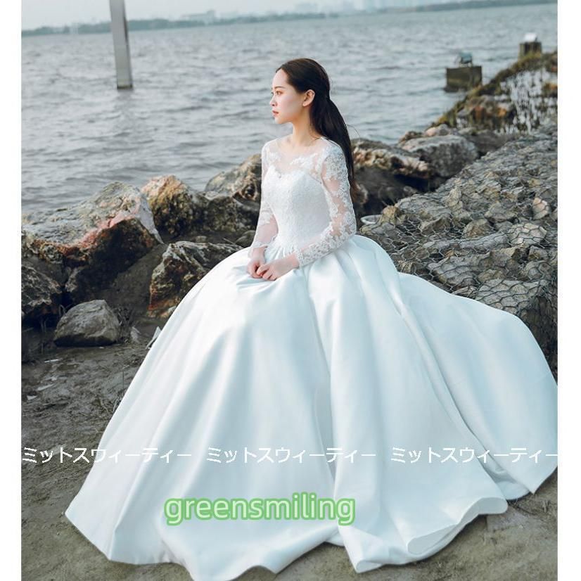 結婚式 ロングドレス