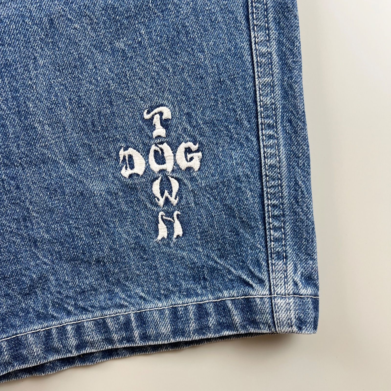 00s DOGTOWN デニム バギーパンツ クロップド 和柄 刺繍 y2k 00s DOGTOWN デニム バギーパンツ クロップド 和柄 刺繍 y2k