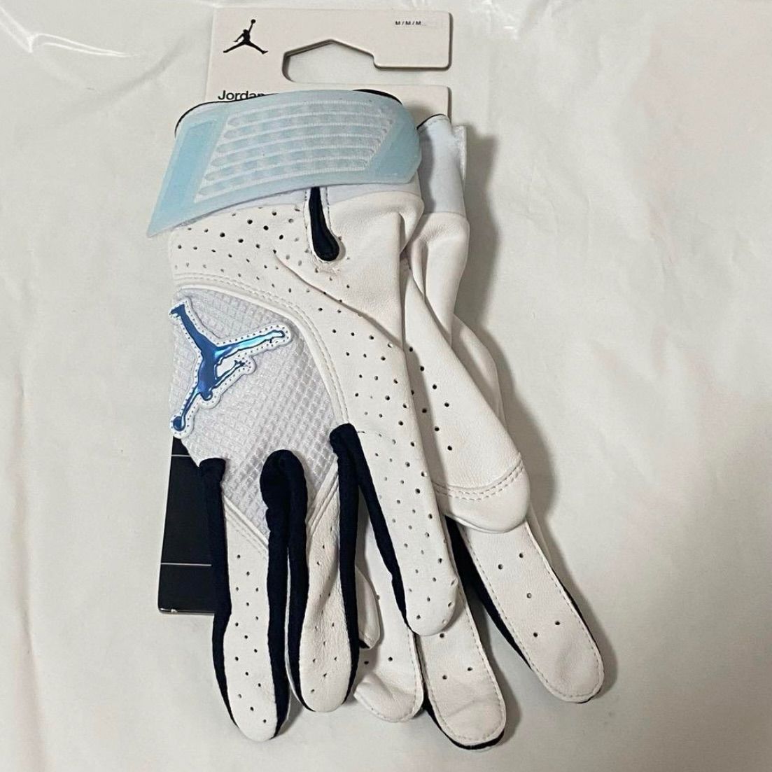 NIKE Jordan Fly Elite 白色×水色 バッティンググローブ ☆ ナイキ