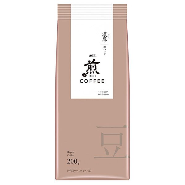 AGF 煎 レギュラー コーヒー 豆 濃厚 深いコク 200g×20袋入× 2ケース ｜ agf レギュラーコーヒー