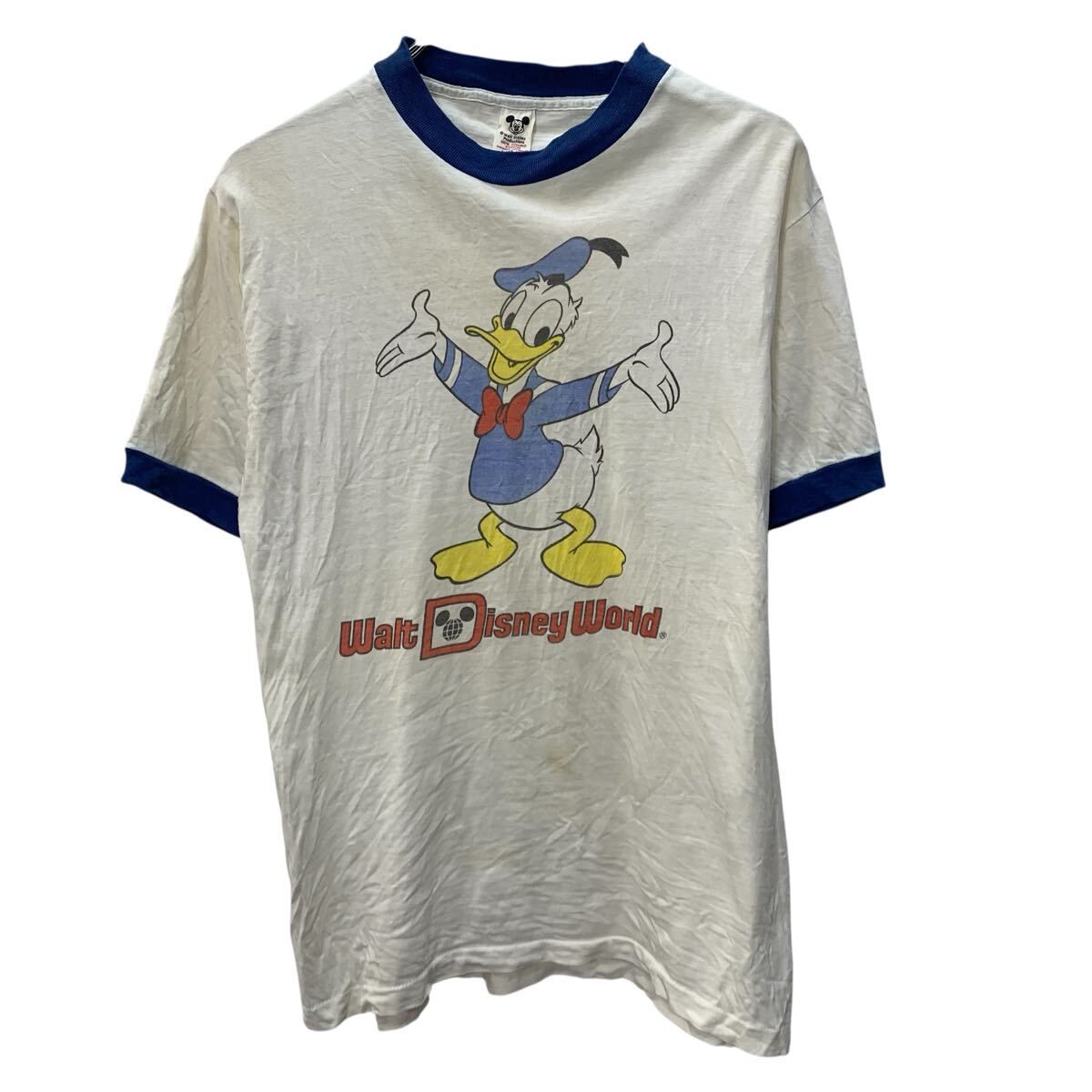 リンガーTシャツ　リンガーT 美品！！　アメリカ古着　Vintage リンガー ✨美品✨80-90s⁄USA製⁄アメリカ製⁄リンガー⁄Tシャツ⁄生成色⁄古着