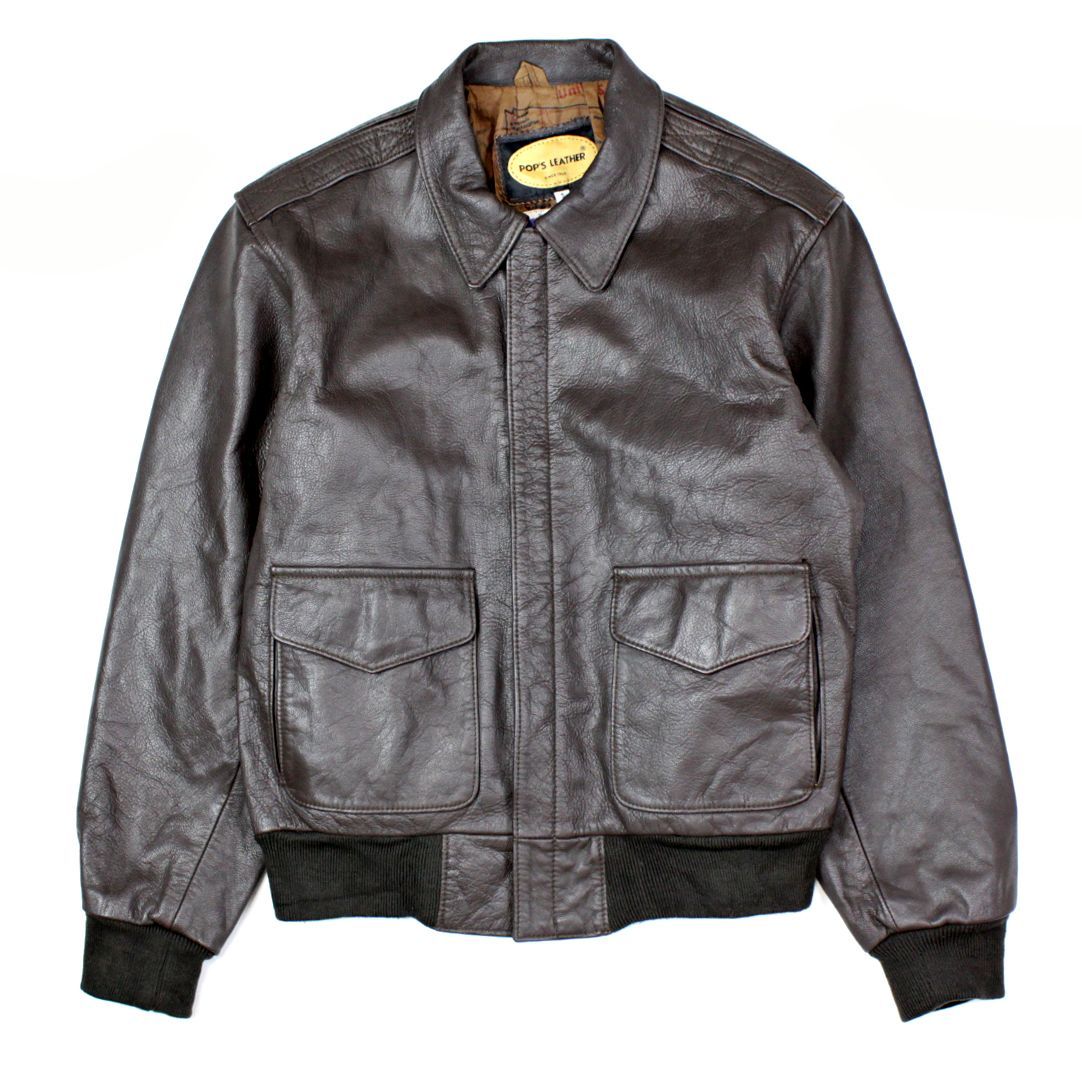 定価約10万 トルコ製 POP'S LEATHER A-2 フライトジャケット 本