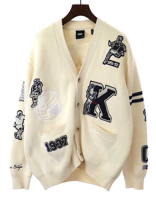 KITH キス 22AW Russell Athletic CUNY Queens College Cardigan