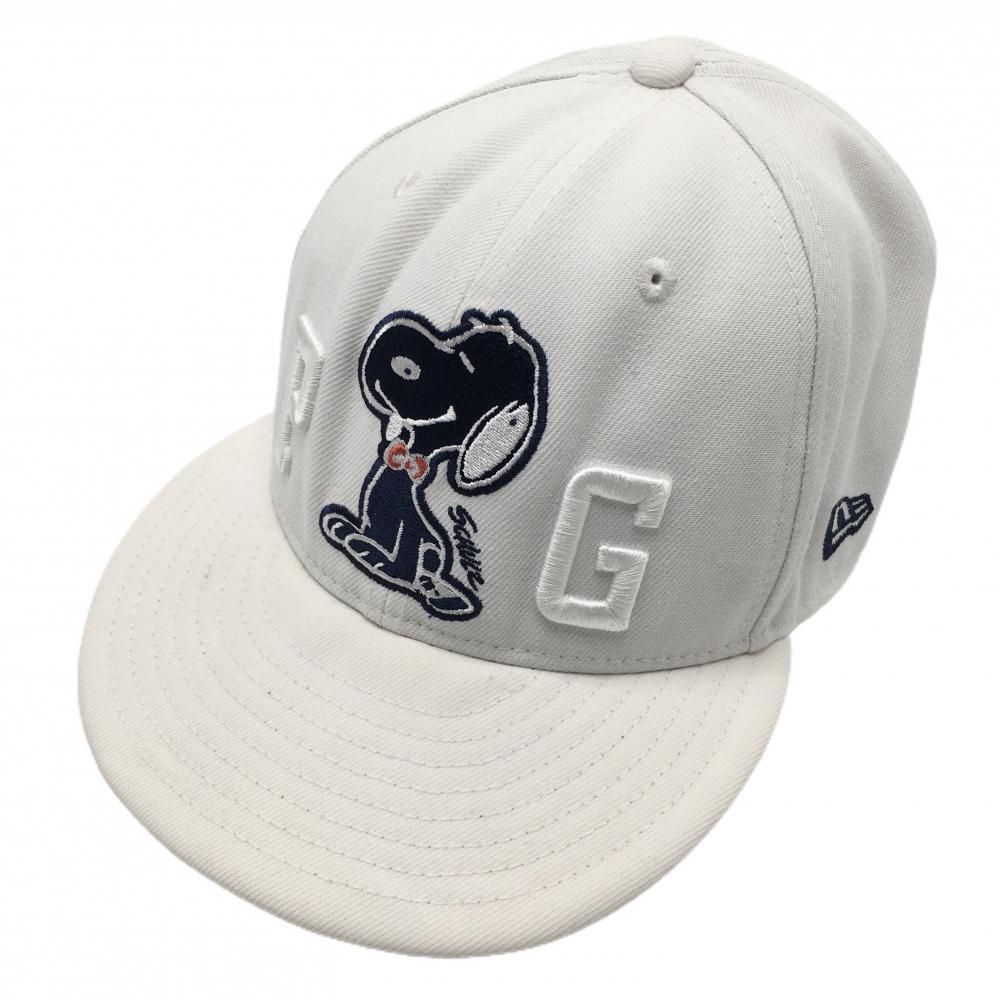 SALE価格パーリーゲイツ×PEANUTS フラットキャップ 白×ネイビー