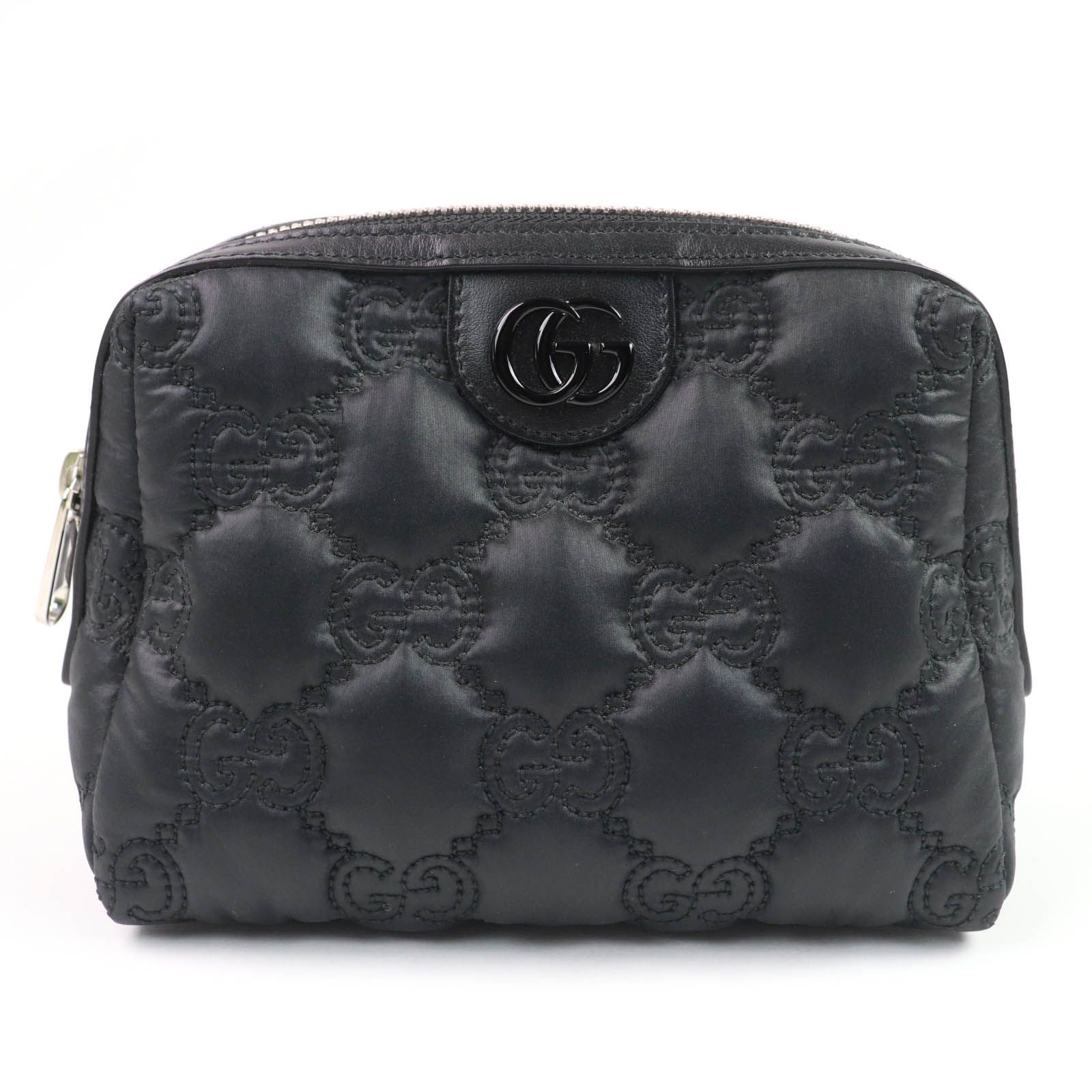 極美品☆GUCCI グッチ 72604 GGマーモント メイクポーチ 小物入れ 