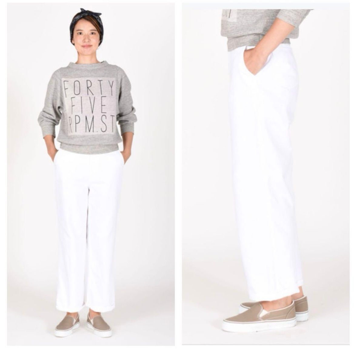 45R おこめデニムのシャルロットパンツ