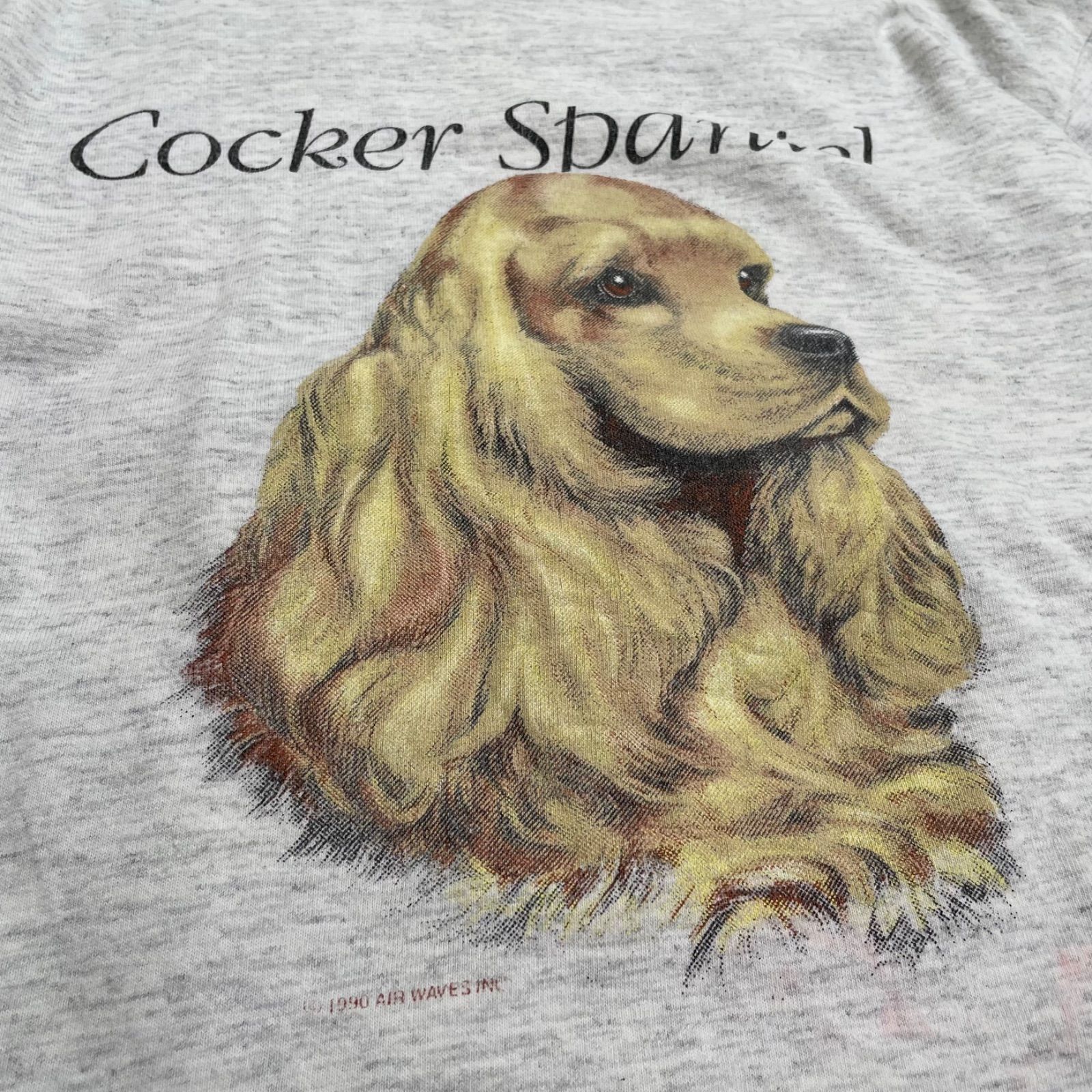 ビンテージ unknown Tシャツ 犬 動物 cocker spaniel - Tシャツ