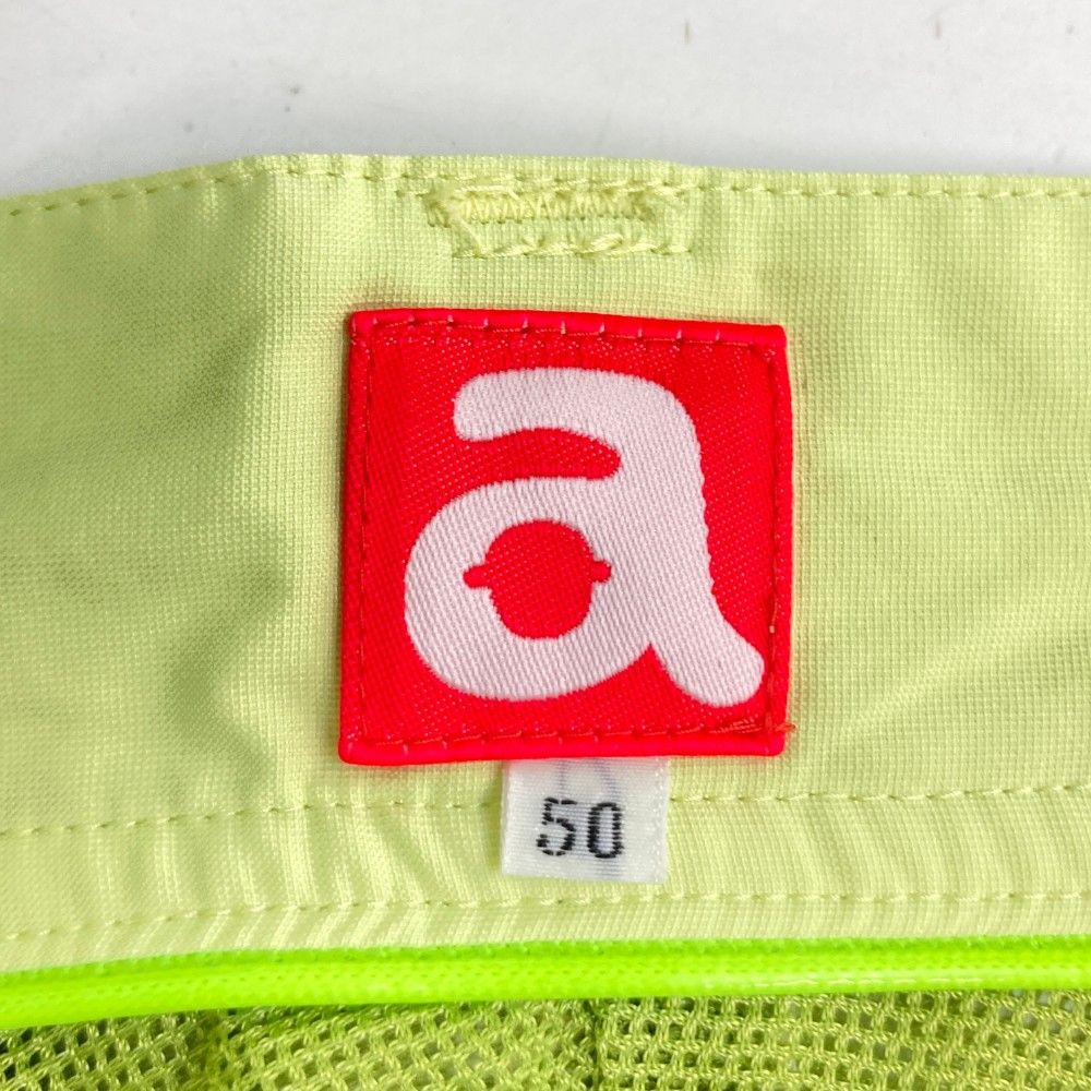 サイズ：50 ARCHIVIO アルチビオ 裏メッシュ パンツ グリーン系