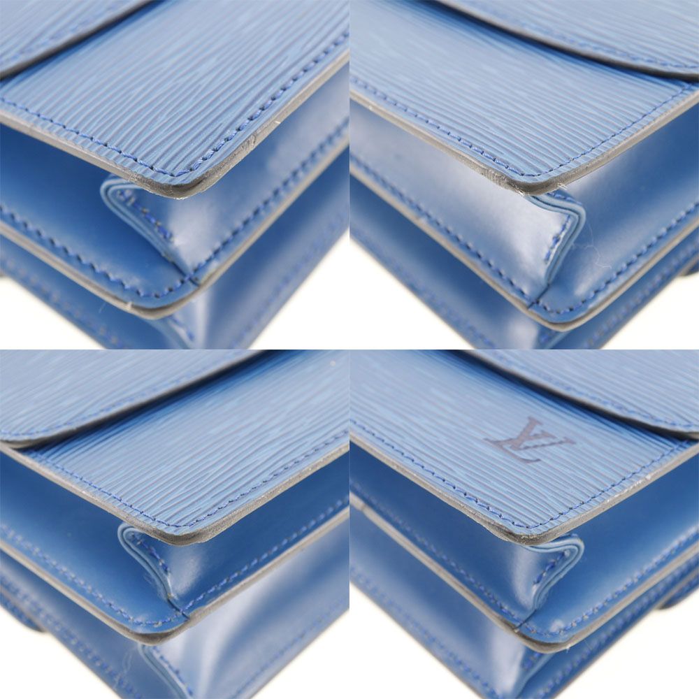 LOUIS VUITTON】ルイ・ヴィトン グルネル Wホック エピレザー 青